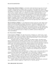 RLG100Y1 Study Guide - Winter 2013, Final - Yajna 