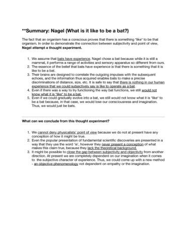 Nagel bat essay image